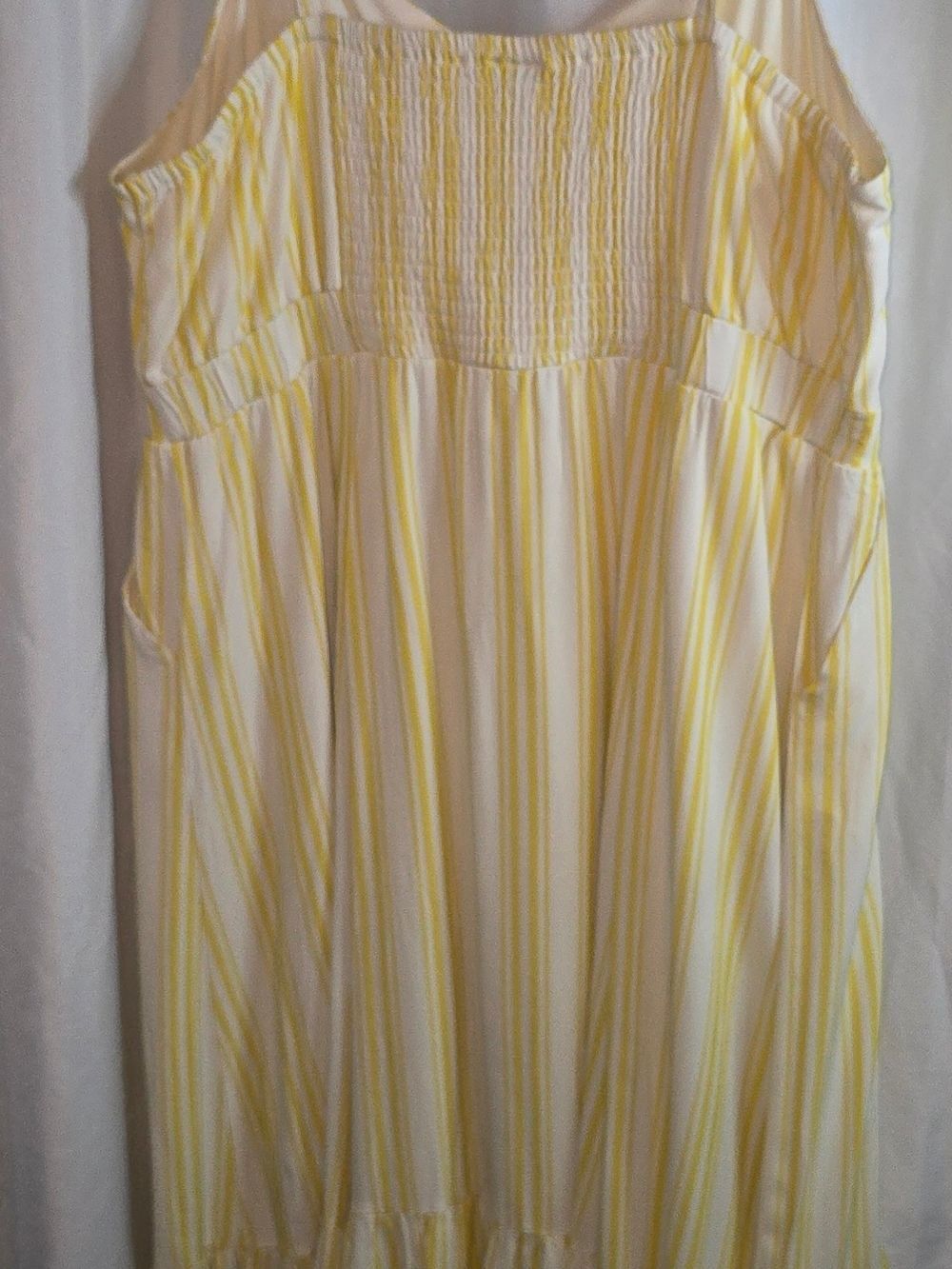 torrid Yellow & White Striped Spaghetti-Strap Midi Dress Sz 2 (XXL US) - Picture 5 of 5